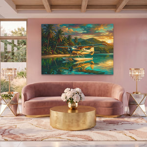 Seaplane Tropical Sunset โ Seaplane Tropical Sunset Pink Pleasure Land 166
