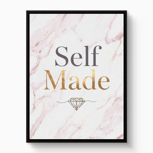 Self Made Golden Vision โ self made golden vision white studio framed black