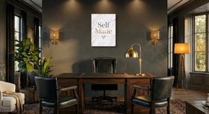 Self Made Golden Vision โ self made golden vision office interior with desk 1port flush print