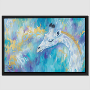 Serene Sky Giraffe - Luxury Wall Art