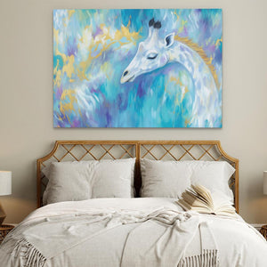 Serene Sky Giraffe - Luxury Wall Art