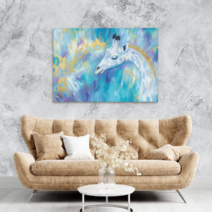 Serene Sky Giraffe - Luxury Wall Art