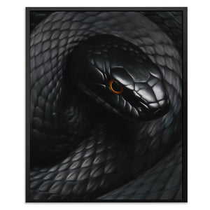 Serpent's Amber Eye - Luxury Wall Art