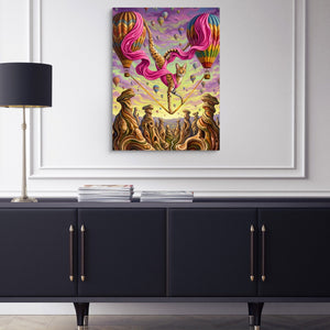 Serval Sky Walk - Luxury Wall Art
