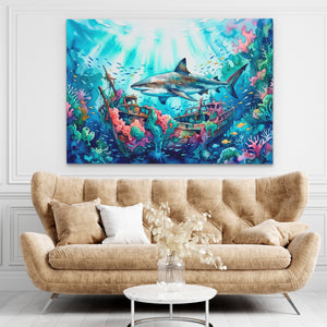 Shark Sunken Sanctuary โ Shark Sunken Sanctuary brown living room land 175