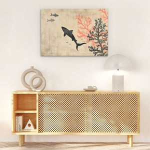 Shark Surprise - Neutral Wall Art