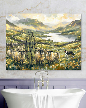 Shepherd Mountain Herd โ shepherd mountain herd psd marble purple bath 1land flush print