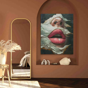 Shocked in Stone - Large Abstract Canvas Print