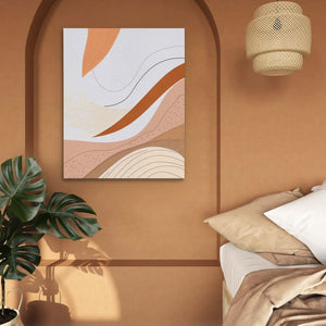 Simple Shapes - Abstract Wall Art in Black Frame