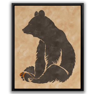 Sitting Brown Bear - Luxury Wall Art
