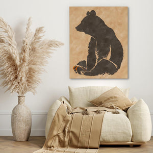 Sitting Brown Bear - Luxury Wall Art