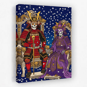 Skeletal Samurai Royalty — Skeletal Samurai Royalty Portrait Side View Mirror 374