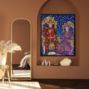 Skeletal Samurai Royalty — Skeletal Samurai Royalty Mexico House Wall 224
