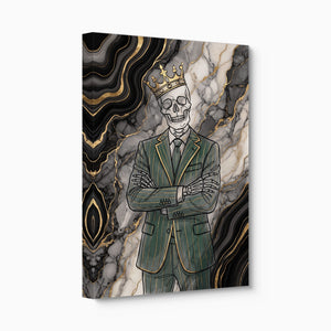 Skeleton Crown Suit โ skeleton crown suit angled flush print