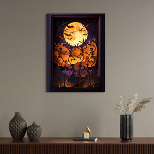 Skeleton Dance Papercut - Luxury Wall Art