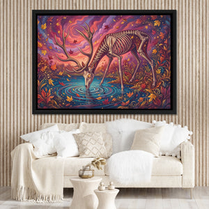 Skeleton Deer Drinking โ Skeleton Deer Drinking Lux Plain Room 102