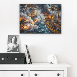 Skeleton Fleet Battle — Skeleton Fleet Battle Skull Desk 216
