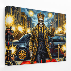 Skeleton King Crowned — Skeleton King Crowned Landscape Side View Mirror Wrap 91