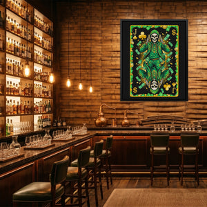 Skeleton Money Jack of Clubs Card — Skeleton Money Jack of Clubs Card Whiskey Bar Port 177