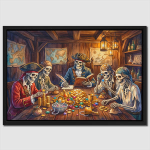 Skeleton Pirates Counting — Skeleton Pirates Counting Close Up Landscape 52
