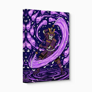 Skeleton Samurai Ascension โ skeleton samurai ascension angled flush print