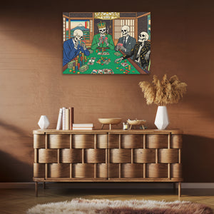 Skeletons Midnight Poker — Skeletons Midnight Poker Brown Room Clean 16
