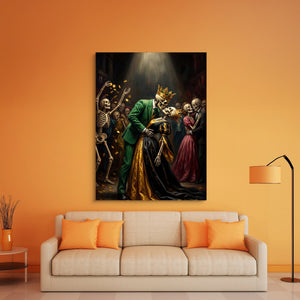 Skeletons' Royal Kiss - Luxury Wall Art