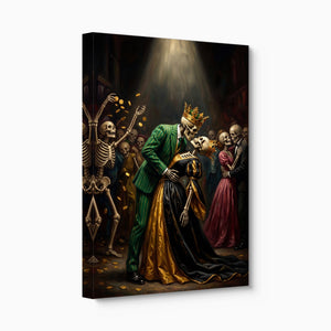 Skeletons' Royal Kiss - Luxury Wall Art