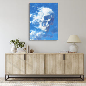 Skull Cumulus Cloud โ skull cumulus cloud sq living room desk 1port flush print