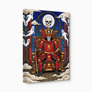 Skull King Throne — skull king throne angled flush print