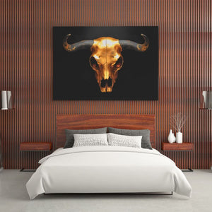 Skull of a Bull - Wall Art in Black Frame