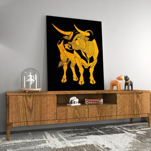 Sleek Power - Modern Wall Art in Black Frame