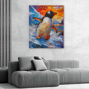 Slippery Penguin - Luxury Wall Art