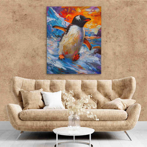 Slippery Penguin - Luxury Wall Art