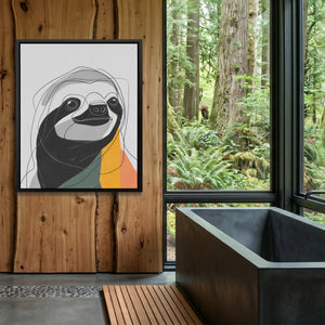 Sloth Ink Smile — Sloth Ink Smile Outdoor Bathroom Log Port 300