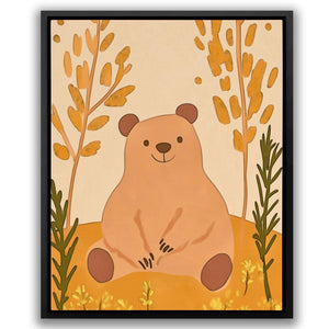 Smiling Bear in Nature - Luxury Wall Art