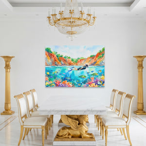 Snorkeler Coral Reef — Snorkeler Coral Reef Roman White Room Land 227
