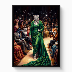 Snow Leopard Runway - Luxury Wall Art