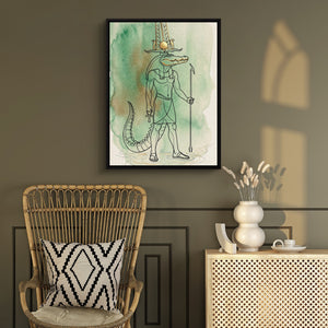 Sobek Divine Guardian โ sobek divine guardian sq chair wall v2 1port framed black