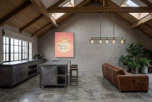 Soft Golden Sunrise โ soft golden sunrise modern minimalist living room 4 1port flush print