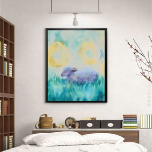 Soft Grass Slumber - Luxury Wall Art
