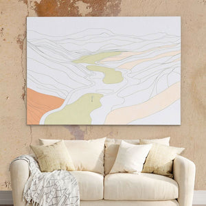 Soft Links - Golf Course Wall Art in Black Frame