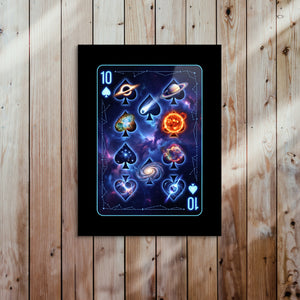 Space 10 Spades Card โ space 10 spades card sq bed 2 wood panel 1port flush print
