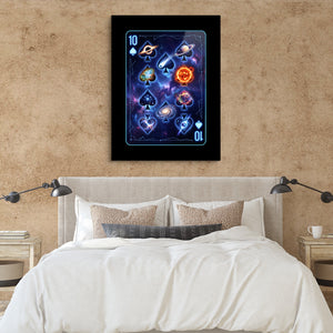 Space 10 Spades Card โ space 10 spades card sq clay paper bedroom 1port flush print