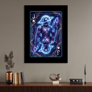 Space Jack Spades Card โ space jack spades card sq office desk wall 1port flush print