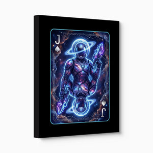 Space Jack Spades Card โ space jack spades card angled flush print