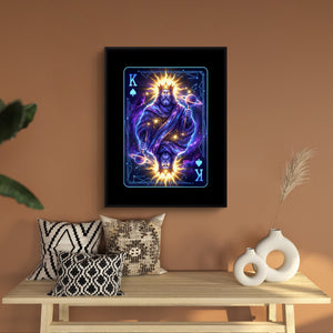 Space King Spades Card โ space king spades card sq bench wall 1port framed black