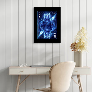 Space Queen Spades Card โ space queen spades card sq white table 1port flush print
