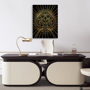Spade Golden Radiance — spade golden radiance sq luxury office desk 1port flush print