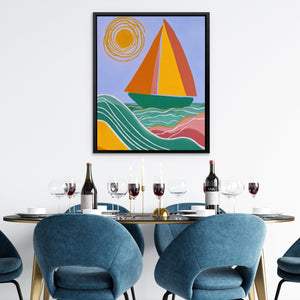 Spiral Sun Sailing - Luxury Wall Art